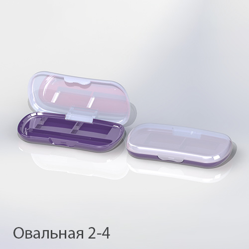 Палетка для теней овальная 2-4