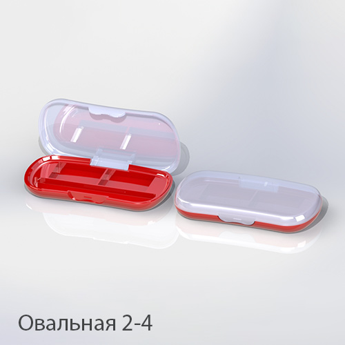 Палетка для теней овальная 2-4