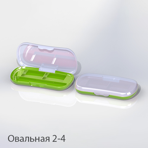 Палетка для теней овальная 2-4