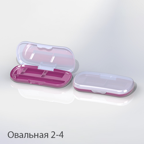 Палетка для теней овальная 2-4